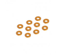 ALU SHIM 3x6x1.0MM - ORANGE (10)