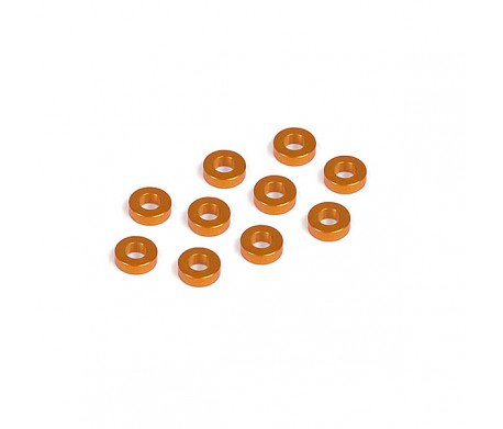 ALU SHIM 3x6x2.0MM - ORANGE (10)