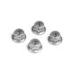 XRAY 960140 NUT M4 WITH FLANGE  (10)