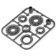 XRAY 345800 COMPOSITE BELT PULLEY COVER SET